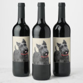 Schildpadschilders - Kute Original Dog Art Wijn Etiket (Flessen)