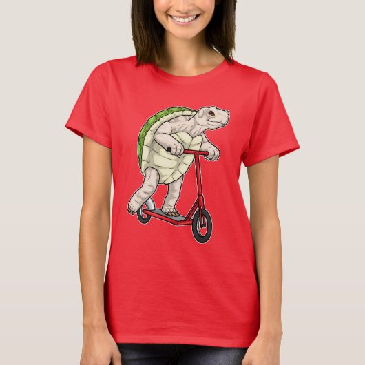 schildpadschopscooter t-shirt (Voorkant)