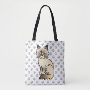 Schildpadtabby Birmaanse kat / Ragdoll Mooie Kat & Tote Bag