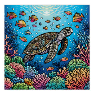 Schildpadverhalen Perfect Poster