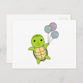 Schildpadvlies kinderen briefkaart (Voorkant / Achterkant)