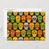 Schildpadvlies naadloos patroon 2018 briefkaart (Voorkant / Achterkant)