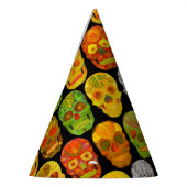 Schildpadvlies naadloos patroon 2018 feesthoedjes (Links)