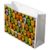 Schildpadvlies naadloos patroon 2018 groot cadeauzakje (Voorkant Gekanteld)