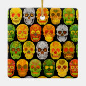 Schildpadvlies naadloos patroon 2018 keramisch ornament (Achterkant)