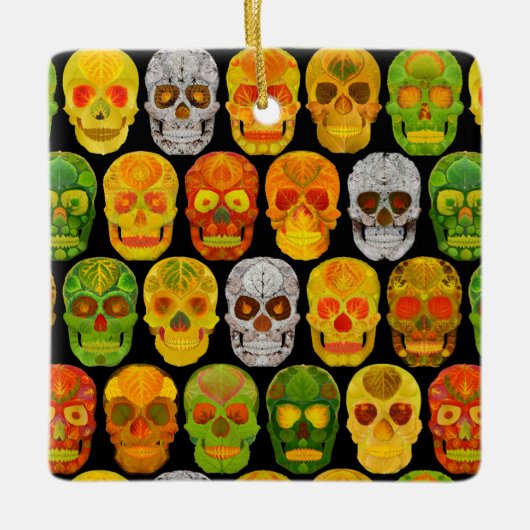 Schildpadvlies naadloos patroon 2018 keramisch ornament (Voorkant)