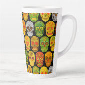 Schildpadvlies naadloos patroon 2018 latte mok (Rechts)