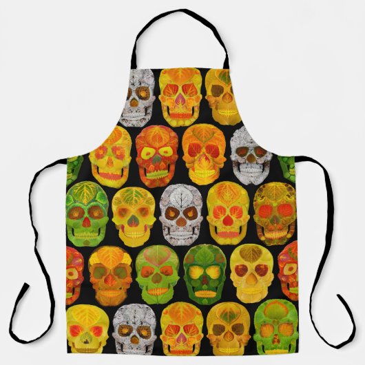 Schildpadvlies naadloos patroon 2018 schort (Voorkant)