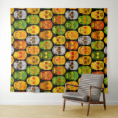 Schildpadvlies naadloos patroon 2018 wandkleed (In Situ (horizontaal))