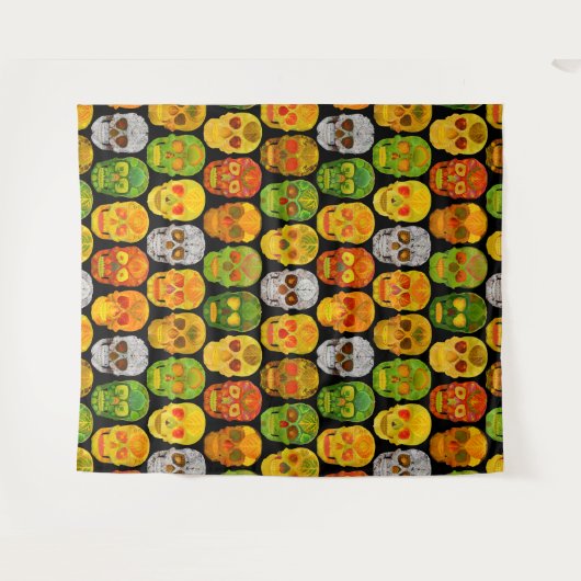 Schildpadvlies naadloos patroon 2018 wandkleed (Voorkant (horizontaal))