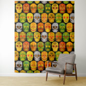 Schildpadvlies naadloos patroon 2018 wandkleed (In situ)