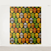 Schildpadvlies naadloos patroon 2018 wandkleed (Voorkant)