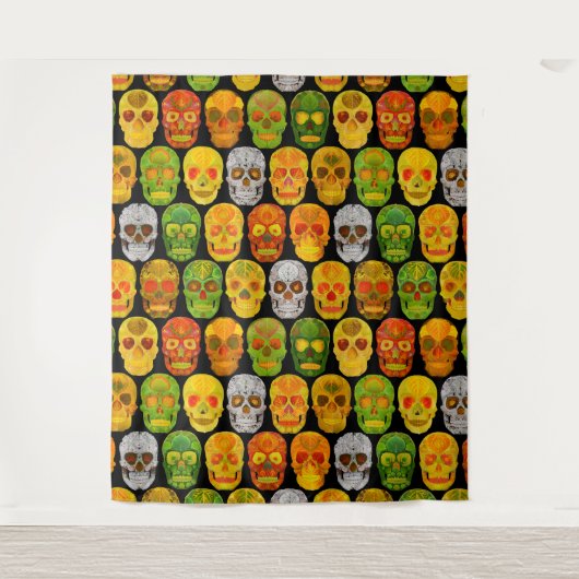 Schildpadvlies naadloos patroon 2018 wandkleed (Voorkant)