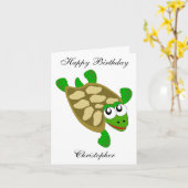 Schildpadzondag Kaart (Gele Bloem)