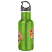 Schildpalet Kunst Schudde Kinder waterflesje met n Waterfles (Achterkant)