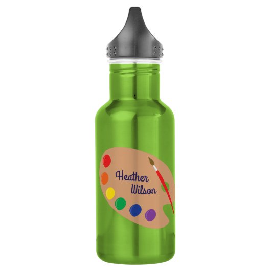 Schildpalet Kunst Schudde Kinder waterflesje met n Waterfles (Links)