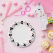 Schildpapier en borden papieren bordje (Feest)