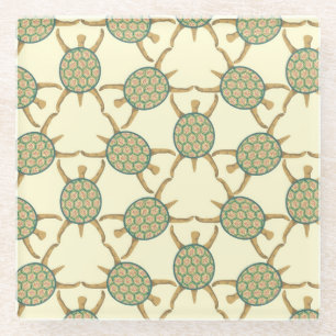 Schildpatroon Glazen Onderzetter