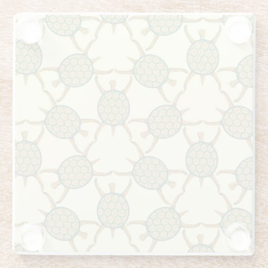 Schildpatroon Glazen Onderzetter (Achterkant)