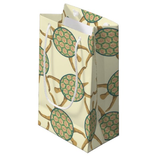 Schildpatroon Klein Cadeauzakje (Voorkant Gekanteld)