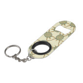 Schildpatroon Sleutelhanger Flessenopener (Voorkant Gekanteld)