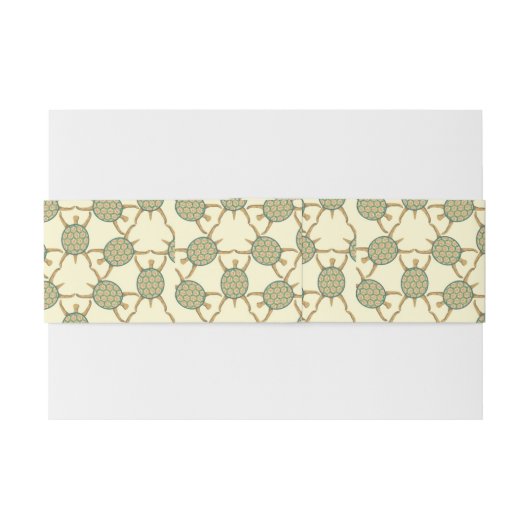 Schildpatroon Uitnodigingen Wikkel (Achterkant Voorbeeld)