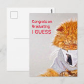 Schildpenseelstijl Vlek Afstuderen geacht Briefkaart (Voorkant / Achterkant)