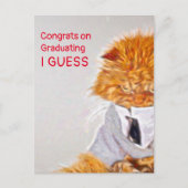 Schildpenseelstijl Vlek Afstuderen geacht Briefkaart (Voorkant)