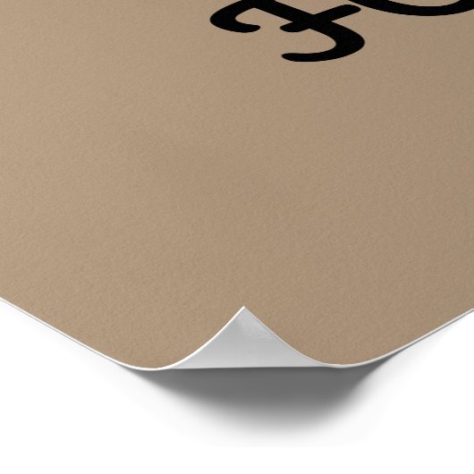 Schildprijs Poster (Hoek)