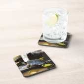 Schildschildpad in het wild onderzetter (Rechterzijde)