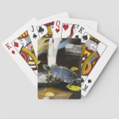 Schildschildpad in het wild pokerkaarten (Achterkant)