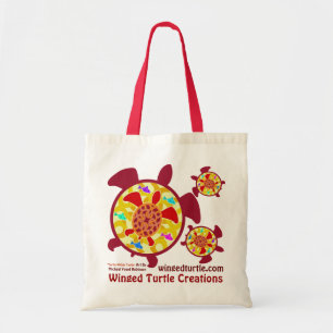 Schildschildpad in schilderdezakken tote bag