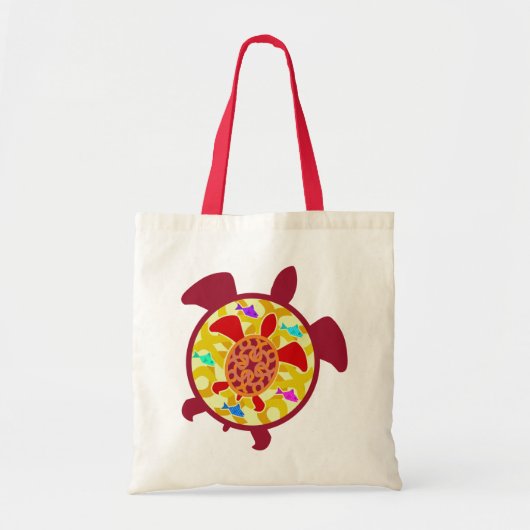 Schildschildpad in schilderdezakken tote bag (Voorkant)