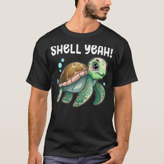 Schildschildpad Ja Turtles Zee Cute Turtle 2 T-shirt (Voorkant)
