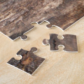 Schildschildpad op een logboek legpuzzel (Zijkant)