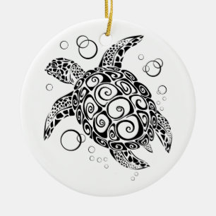 Schildschildpad, sla de schildpadden op, Zee schil Keramisch Ornament