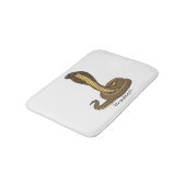 Schildslang met bruine cobra badmat (Gekanteld)