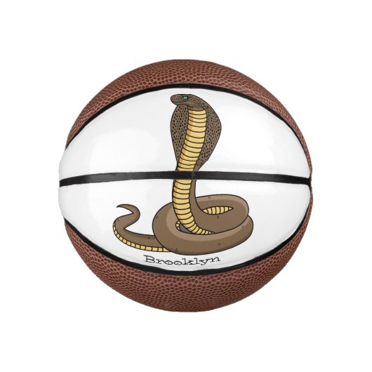 Schildslang met bruine cobra basketbal (Voorkant)