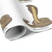 Schildslang met bruine cobra cadeaupapier (Rol Hoek)