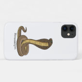Schildslang met bruine cobra Case-Mate iPhone case (Achterkant (horizontaal))