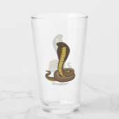Schildslang met bruine cobra glas (Achterkant)