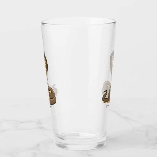 Schildslang met bruine cobra glas (Links)
