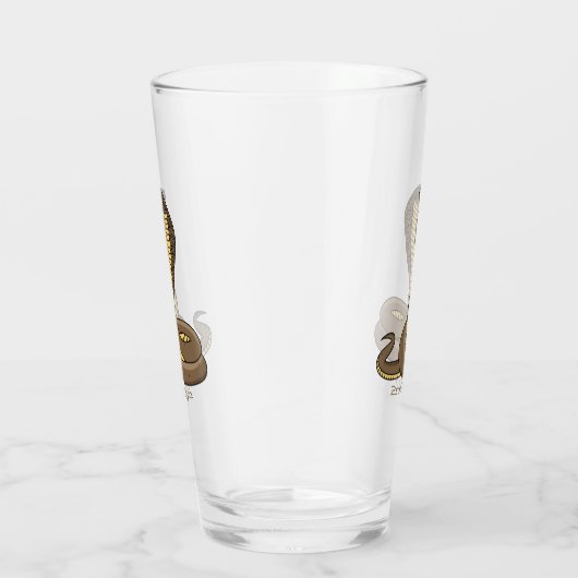 Schildslang met bruine cobra glas (Rechts)