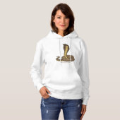 Schildslang met bruine cobra hoodie (Voorkant volledig)