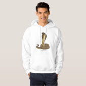 Schildslang met bruine cobra hoodie (Voorkant volledig)
