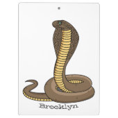 Schildslang met bruine cobra klembord (Achterkant)