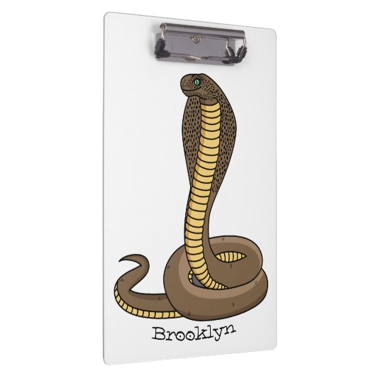 Schildslang met bruine cobra klembord (Rechts)