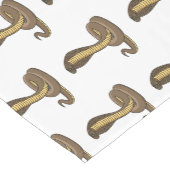 Schildslang met bruine cobra korte tafelloper (Hoek)