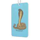 Schildslang met bruine cobra luchtverfrisser (Links)