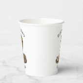 Schildslang met bruine cobra papieren bekers (Links)